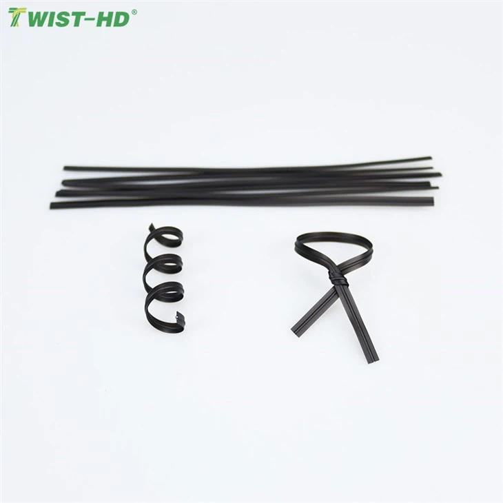 Factory Supplier Black Plastic Twist Tie For Closing